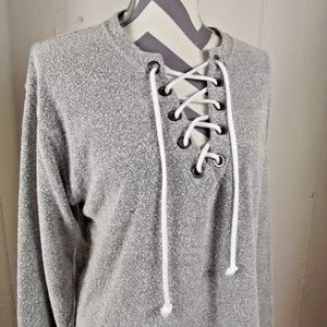 Victoria’s Secret PINK HEATHER GREY SWEATSHIRT